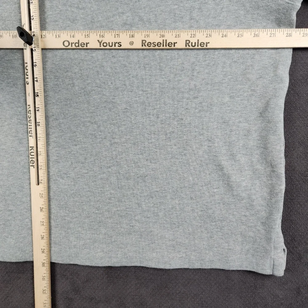 Polo Ralph Lauren Estate Rib 1/4 Zip Mens XXL Gray Cotton Pullover Sweater